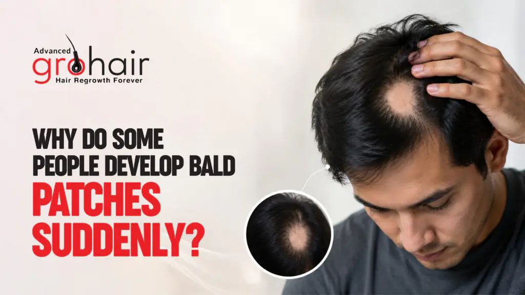 Why Do Some People Develop Bald Patches Suddenly? Causes & Treatment