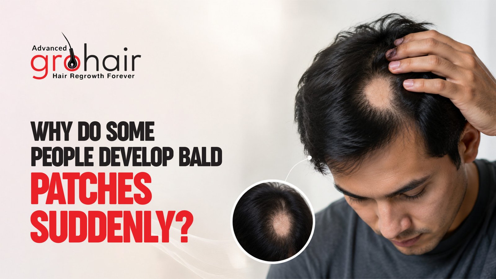 Why Do Some People Develop Bald Patches Suddenly? Causes & Treatment